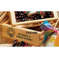 Store Display Wooden Crates (7 1/2"x8"x2 1/2") - Seasons Greetings